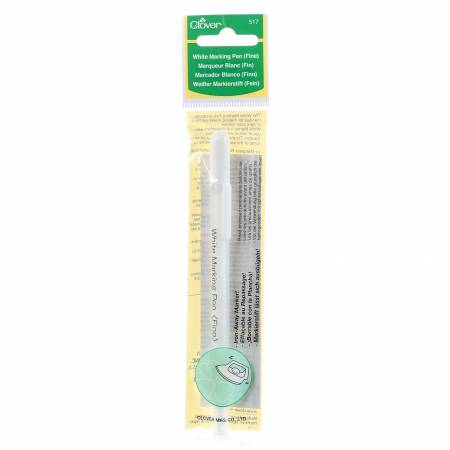 Water Soluble or Iron Off Marking Pen White # 517CV