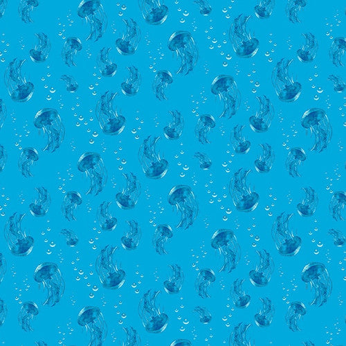 Coral Reef - Ocean Blue Jellyfish - E 7138 17
