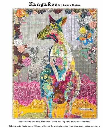 KangaRoo Collage Pattern by Laura Heine - FWLHKR