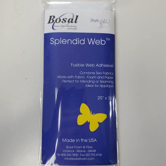 Splendid Web Plus Paper Backed Fusible Web Adhesive 15in x 36in - 445B - Sale 40% off