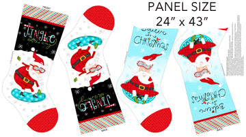 Extreme Santa Stocking Panel - 25437 10