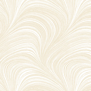 Wave Texture Flannel 108" WIDE -Cream - 2966WFB 07