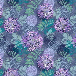 Gypsy Flutter by Blank Quilting - Purple Large Flowers - 3051 55
