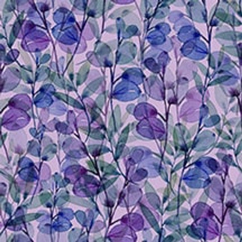 Gypsy Flutter by Blank Quilting - Purple Tonal Leaves - 3052 55