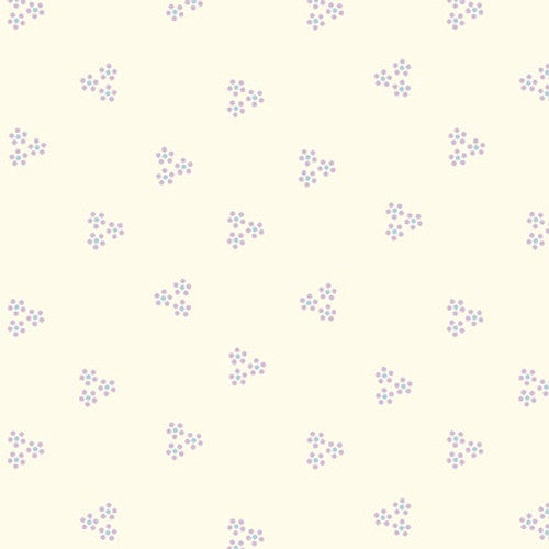 Twilight Garden Flannel - Cream Dots - F3196 44
