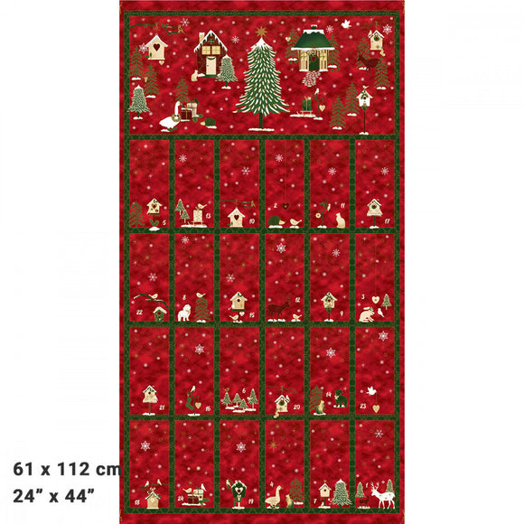 Frosty Snowflake Advent Calendar by Stoff Fabrics - 4995P 484