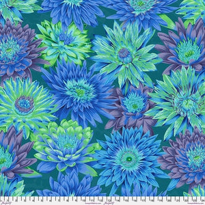 Tropical Water Lilies - Blue - PWPJ119.BLUE