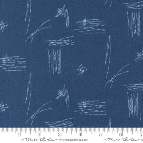 Bluish Stitches Blueprint by Zen Chic for Moda 1822 17