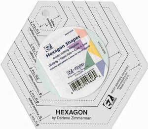 Rotary Cutting Shapes Hexagon Clear - 882670181A