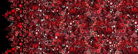 Red Multi Dot Gradation by Robert Kauffman - AAQ112093