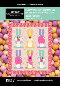 Blowing Up Bunnies - Rabbits Chewing Gum Pattern