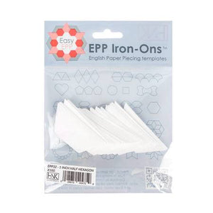 EPP Iron-Ons 1in Half Hexiagon x 100pk - EPP32
