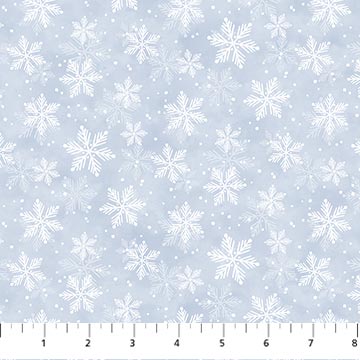 Snow Much Fun Flannel Light Blue Snowflake F26988-42