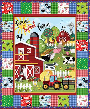 Farm Sweet Farm Kit Finished Size: 48 x 58 inches