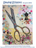 Sewing Scissors Collage Pattern by Laura Heine - FWLHSS
