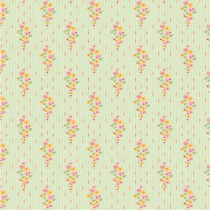 Hollyhock by Poppie Cotton - Mint Love at Home - HL23809