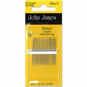 John James Sharps Needles Size 8 20ct - JJ110-08