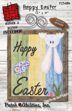 Happy Easter Pattern with Metal Frame by Patch Abilities