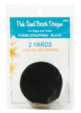 Purse Strapping 1in x 2 yds - Black - PSB501