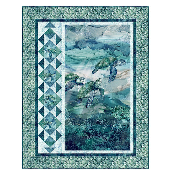 Ocean Cruise Quilt Kit using Sea Breeze Fabric Collection - Available May