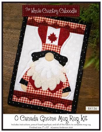 O Canada Gnome Mug Rug Kit - WCCBX136