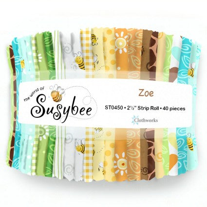 2-1/2in Strips - Zoe from Clothworks 40pcs  - Jelly Roll