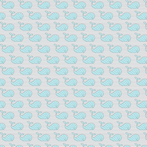 Adorable Whale - Teal - 13020B 85