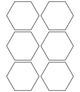 Hexagons for English Paper Piecing - Multiple Sizes