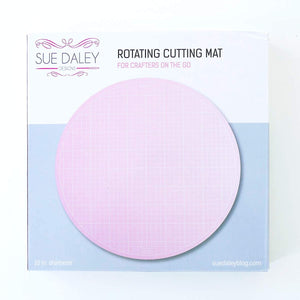 Sue Daley Round Rotating Cutting Mat 10" Pink