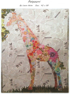 Giraffe "Potpourri" Collage by Laura Heine