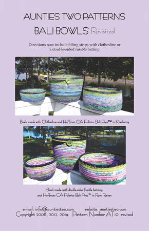Bali Bowls - Fabric Covered Clothesline Crafts - Pattern