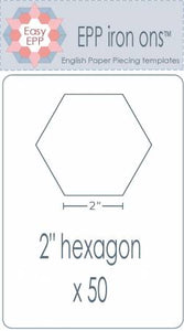 EPP Iron-Ons 2in Hexagon x 50pk - EPP118