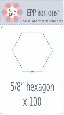 EPP Iron-Ons 5/8in Hexiagon x 100pk - EPP26