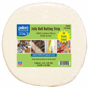 Jelly Roll 100% Cotton Batting Strip by Pellon - 2pk
