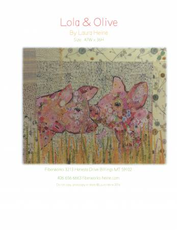 Lola and Olive Pig's Collage by Laura Heine