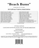 Beach Bums by Hoffman - Applique