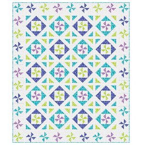 Pinwheel Pizazz Throw Quilt - Pattern