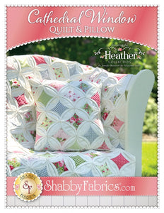 Cathedral Window Quilt & Pillow by Shabby Fabrics
