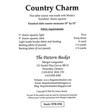 Country Charm Table Runner by The Pattern Basket
