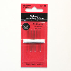 Richard Hemming Milliners Straw Needles Size 11