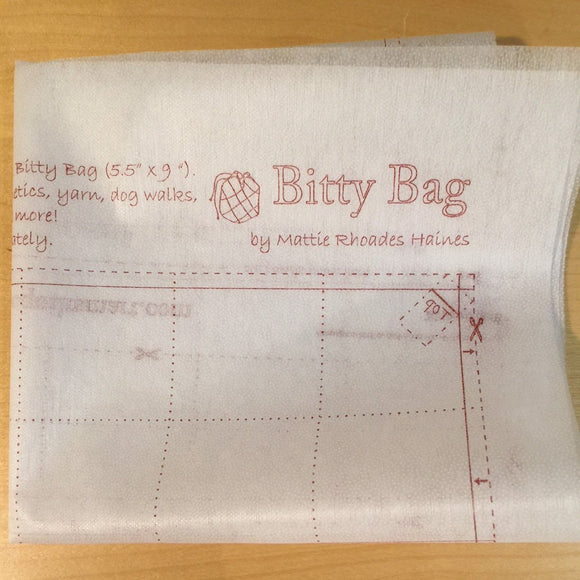 Bitty Bag Interfacing