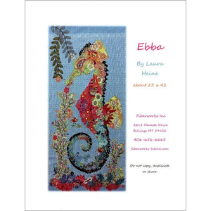 "Ebba" Seahorse Collage by Laura Heine