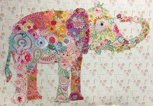 Elephant "LuLu" Collage by Laura Heine