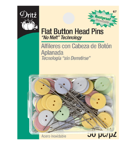 Dritz Flat Button Head Pins 50pcs