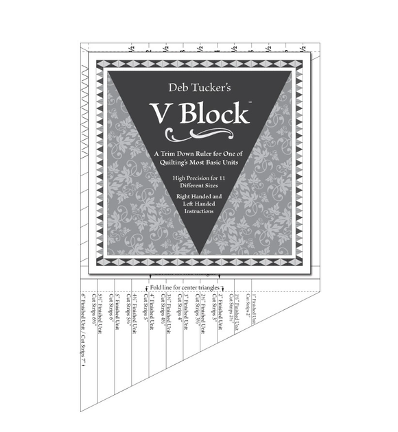 V Block Ruler by Deb Tucker
